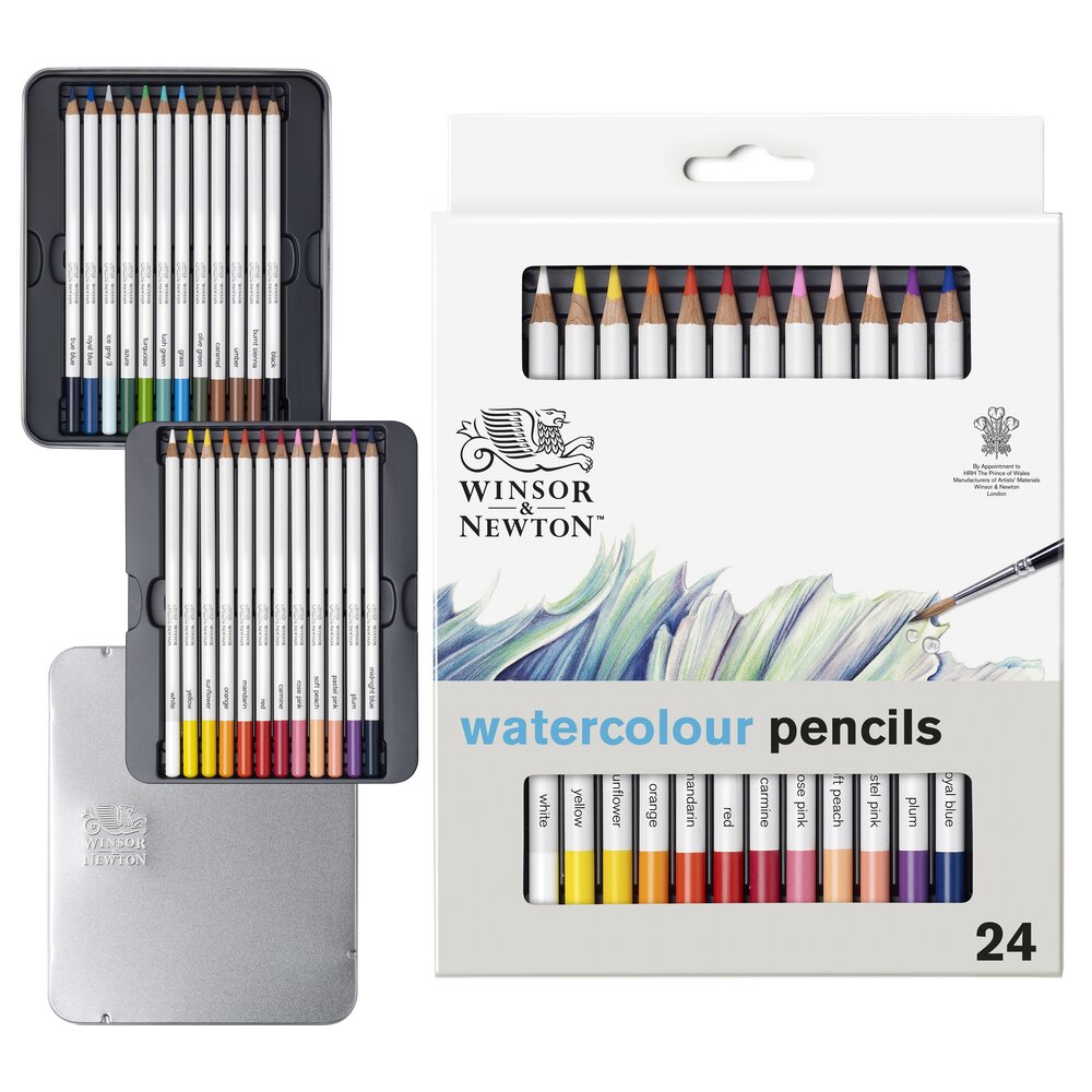 Winsor & Newton Precision Aquarelle Crayon x24 Set