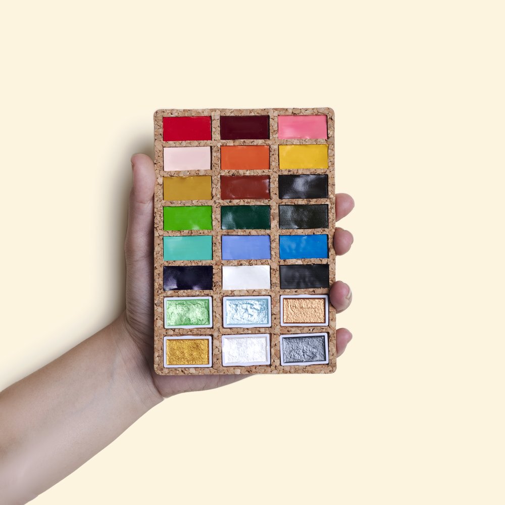 Viviva Watercolour Pan Set - 24 deluxe colours