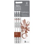 Winsor & Newton Fineliner Sepia Set x3 Assortis