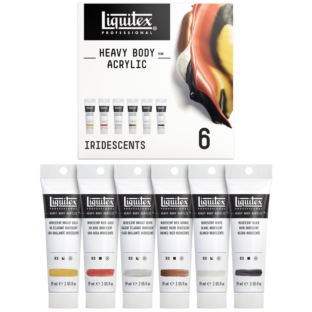 Liquitex Professional Acrylique Heavy Body Set 6X59ml TBE Iridescents