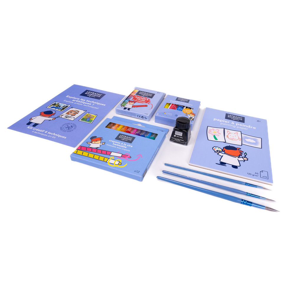 Lefranc Bourgeois Enfants Coffret Explore les Techniques Artistiques