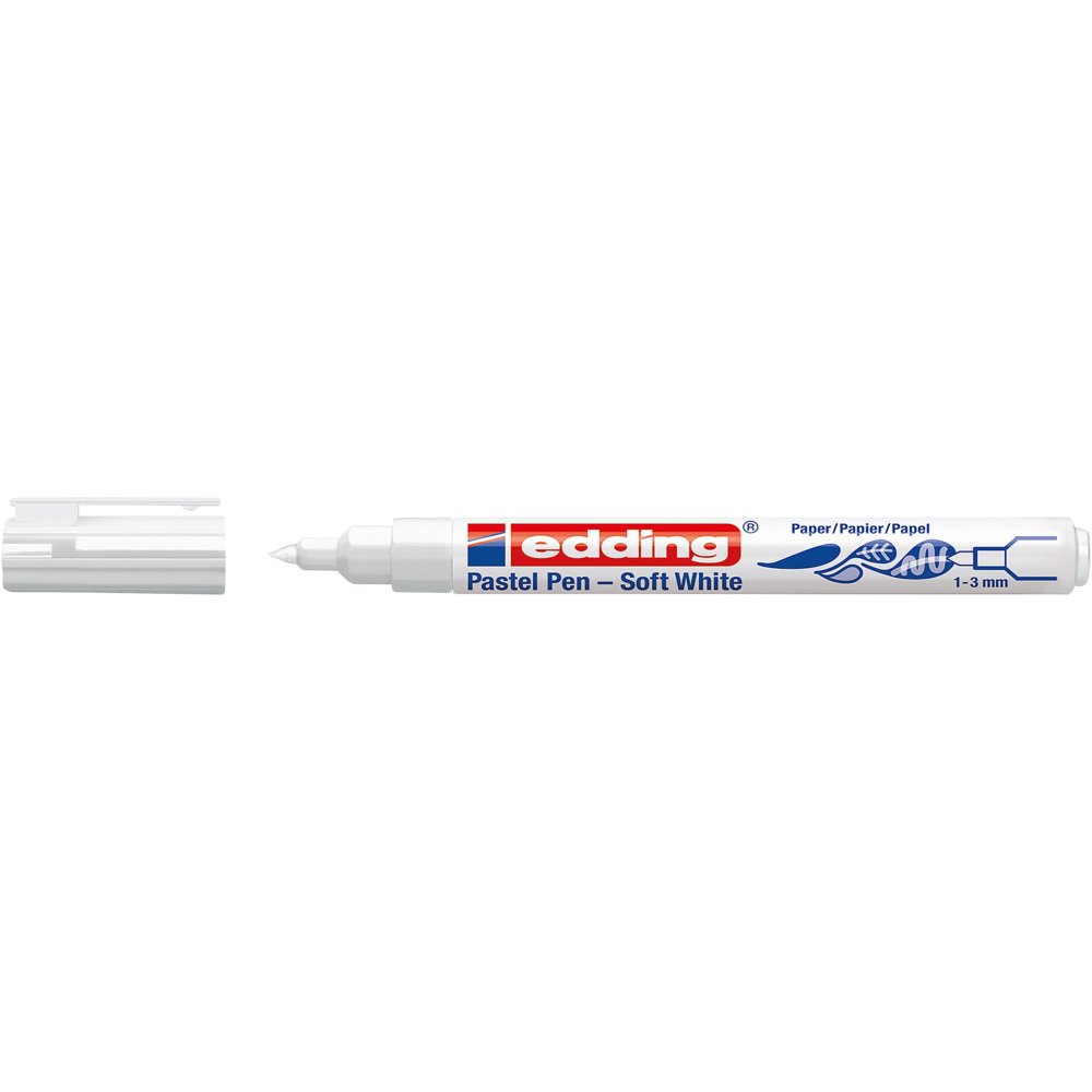 edding 1500 Feutre pastel blanc