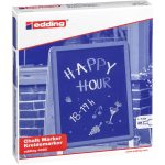 edding 4090 Marqueur craie liquide boîte pliante de 5 assorti, base