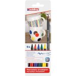 edding 4200 Feutre pointe pinceau pour porcelaine étui de 6 assorti, famille