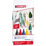 edding 4500 Marqueur pour textiles étui de 5 assorti