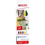 edding 4600 Feutre pour textiles étui de 5 assorti, base