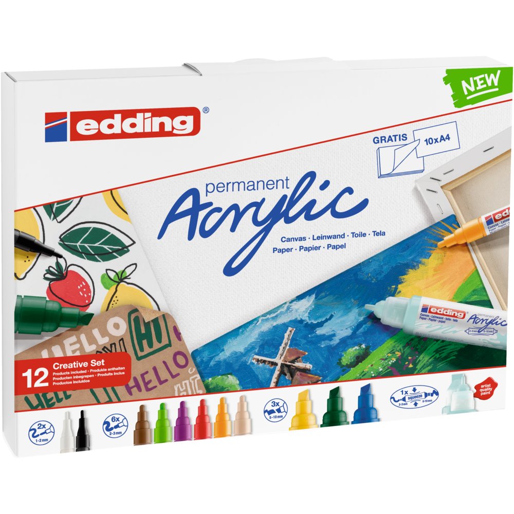 edding Kit créatif peinture acrylique base