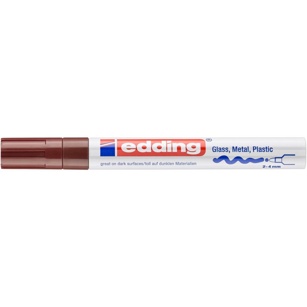 edding 750 Marqueur peinture brillante marron