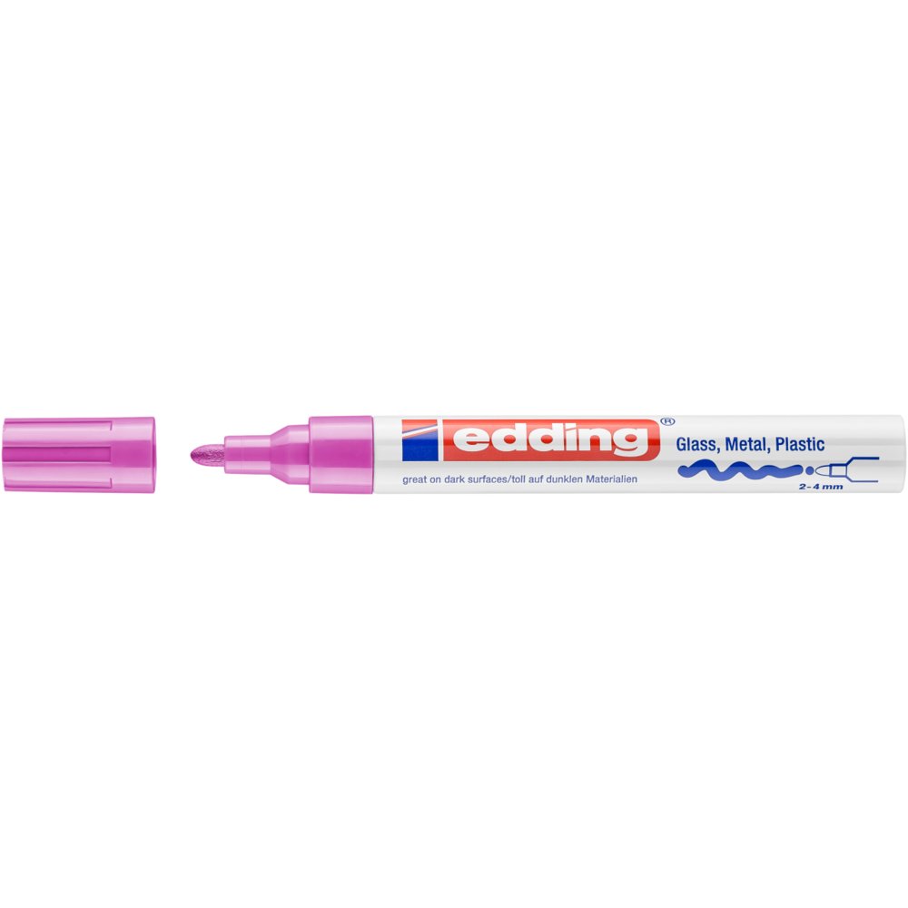 edding 750 Marqueur peinture brillante rose