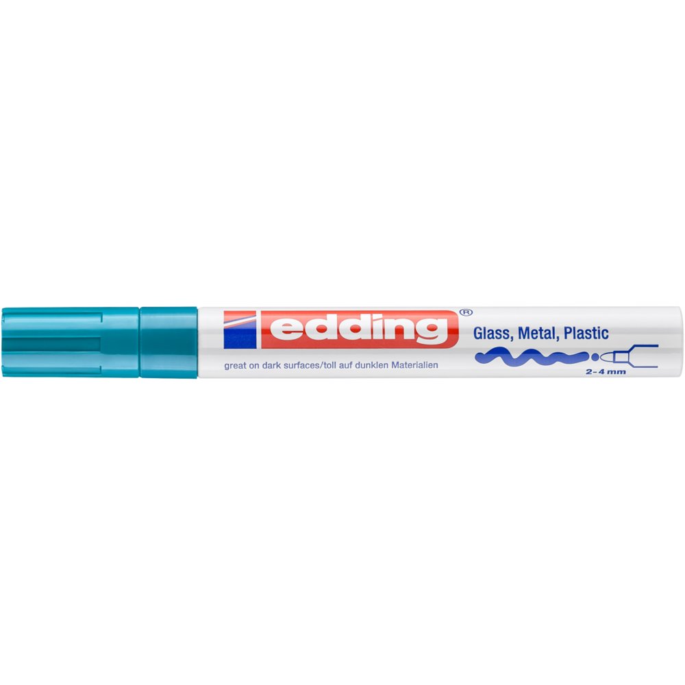 edding 750 Marqueur peinture brillante bleu clair