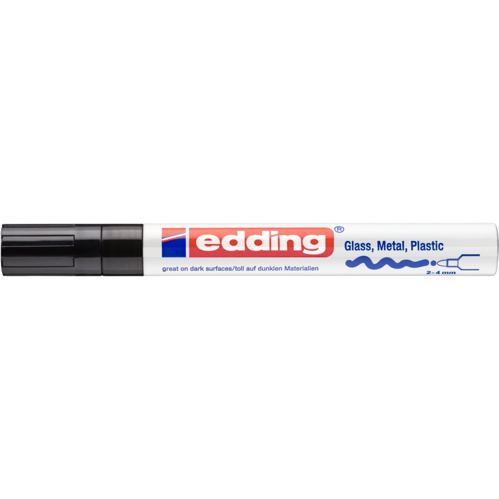 edding 750 Marqueur peinture brillante noir