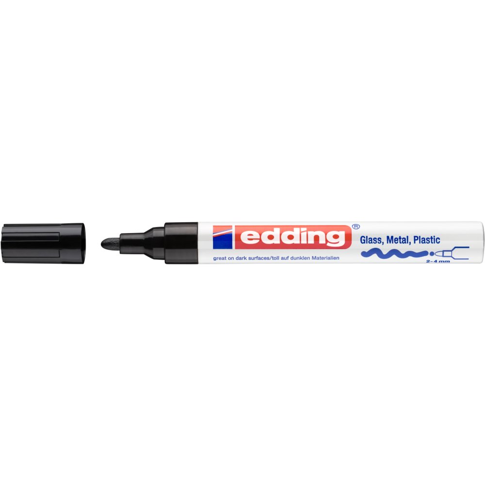 edding 750 Marqueur peinture brillante noir