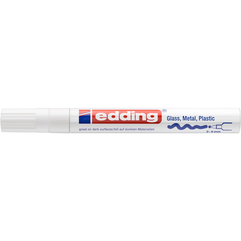 edding 750 Marqueur peinture brillante blanc