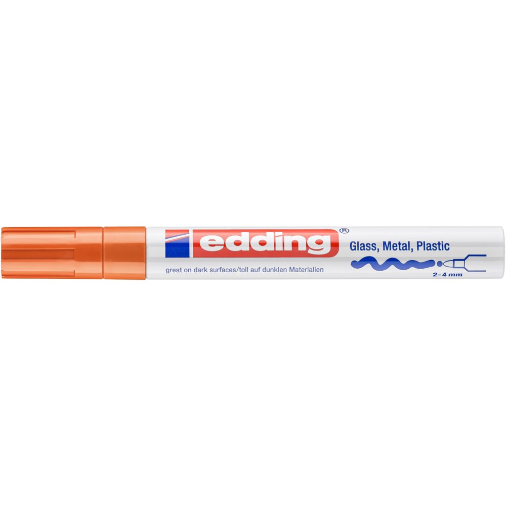 edding 750 Marqueur peinture brillante orange