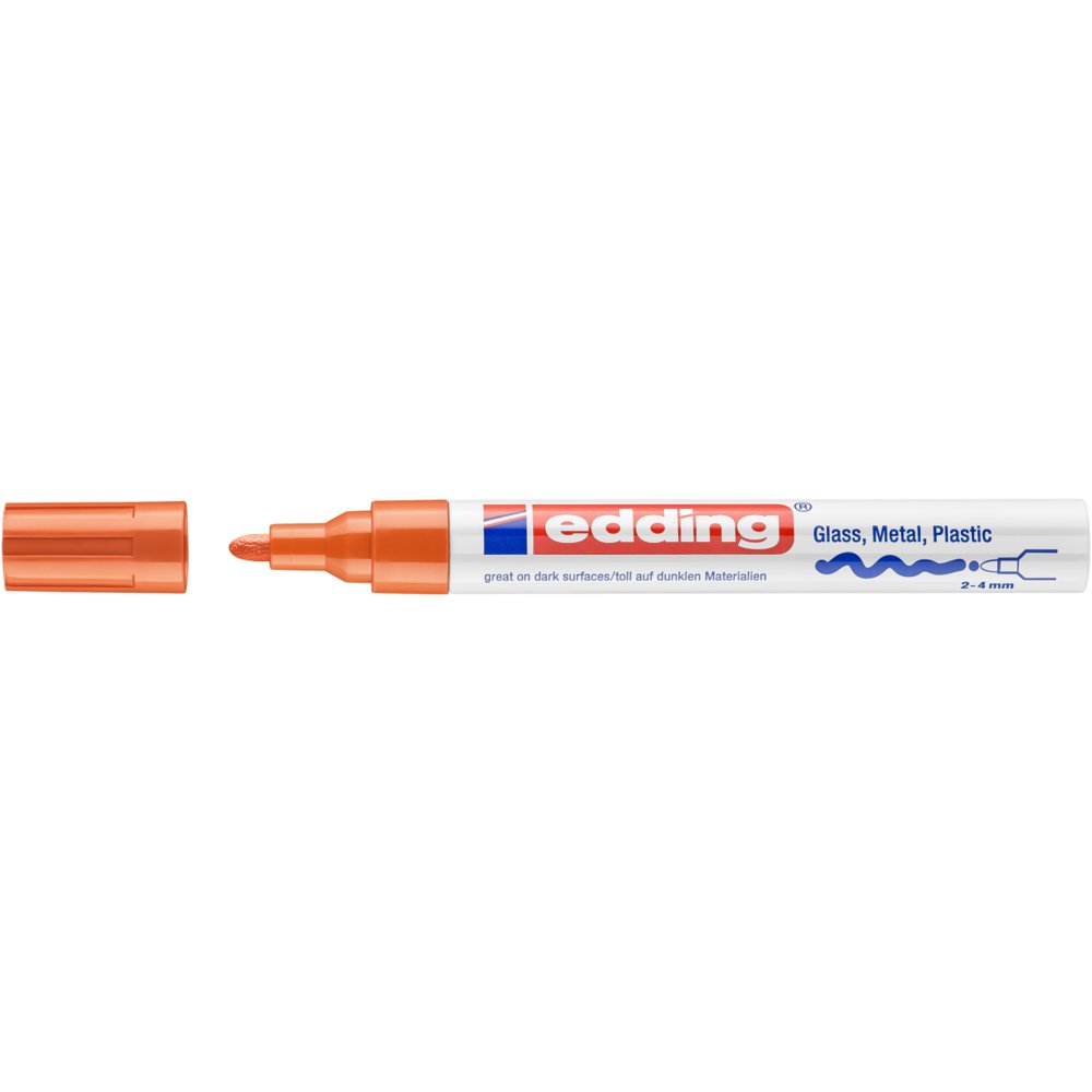 edding 750 Marqueur peinture brillante orange