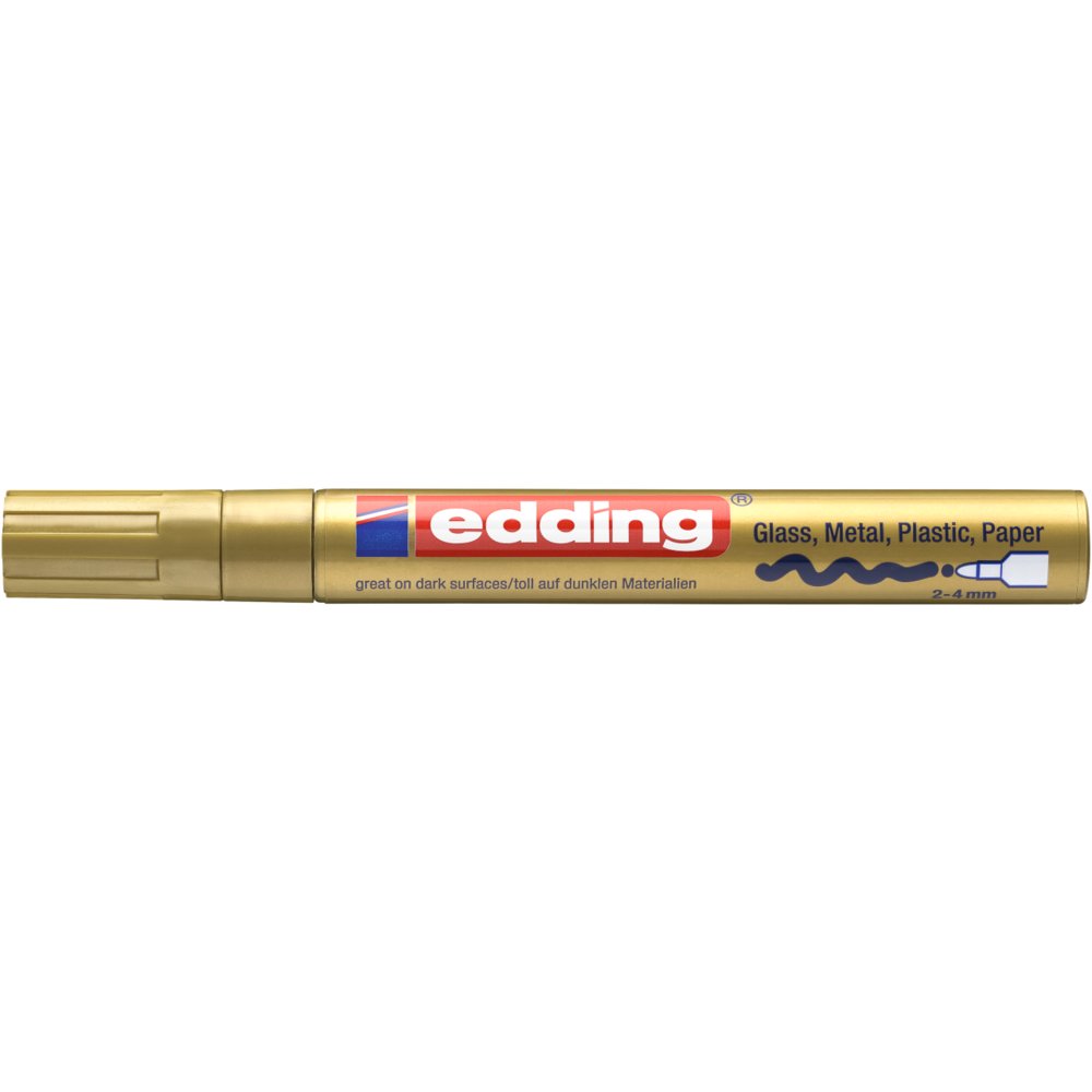 edding 750 Marqueur peinture brillante or