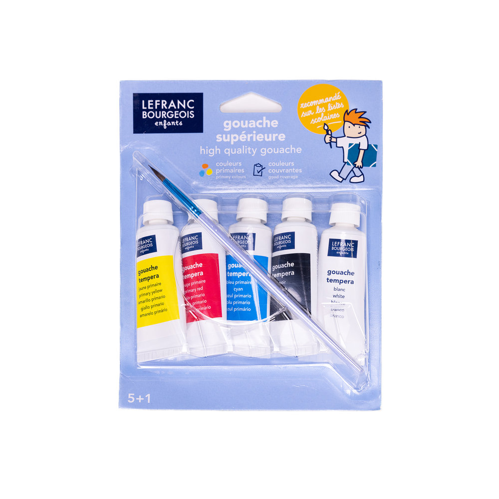 Lefranc Bourgeois Set de Gouache Supérieure 5 tubes (20ml)