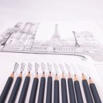 Conté à Paris Crayon Graphite Boite Metal Dessin x12