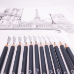 Conté à Paris Crayon Graphite Boite Metal Dessin x12