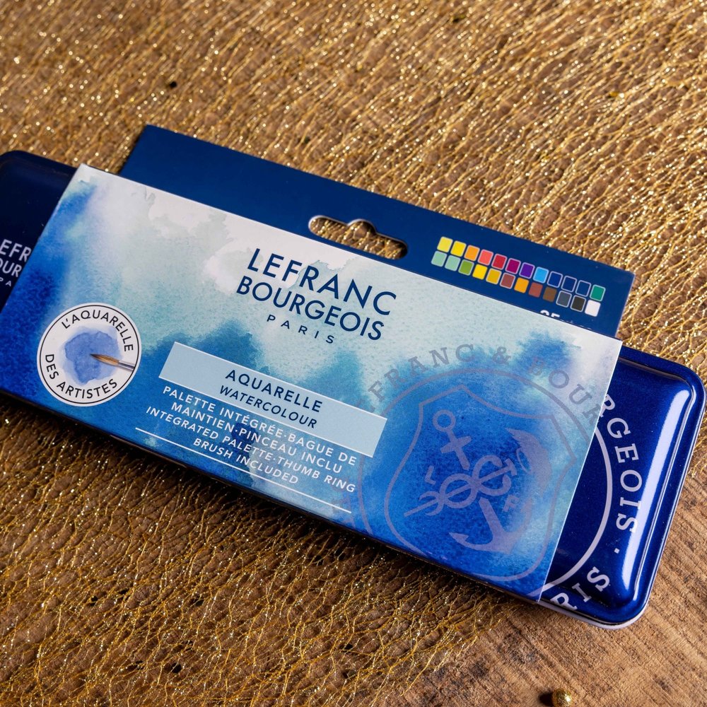 Lefranc Bourgeois Set d’Aquarelle Fine de 40 Demi Godets