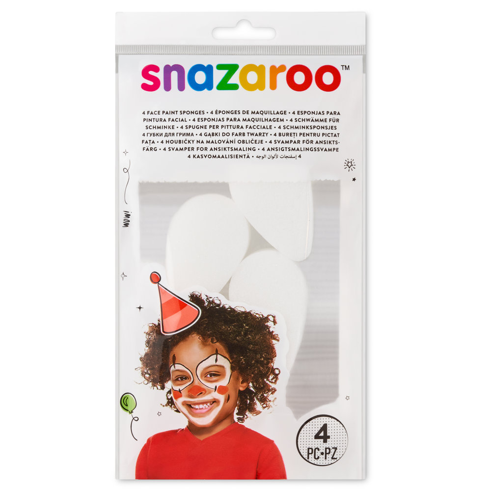 Snazaroo High Density Tear Drop Sponge 4 Pack