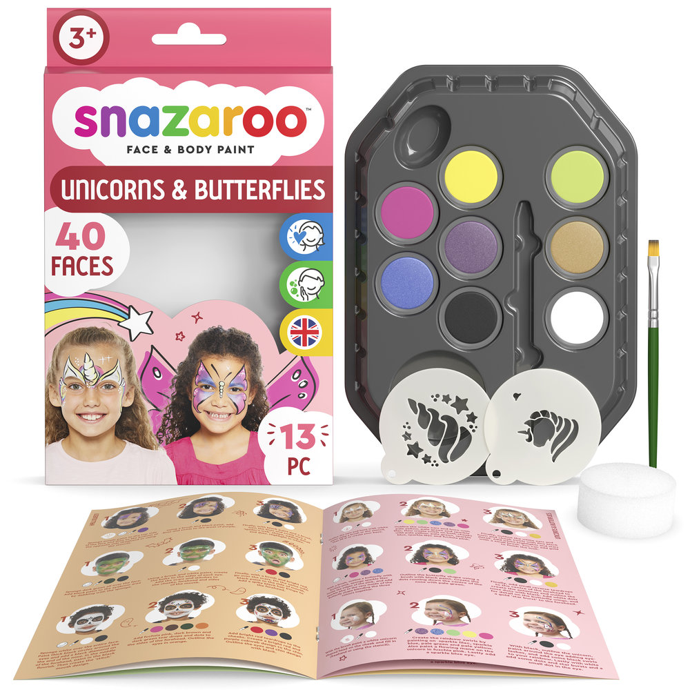 Snazaroo Palette Licornes & Papillons