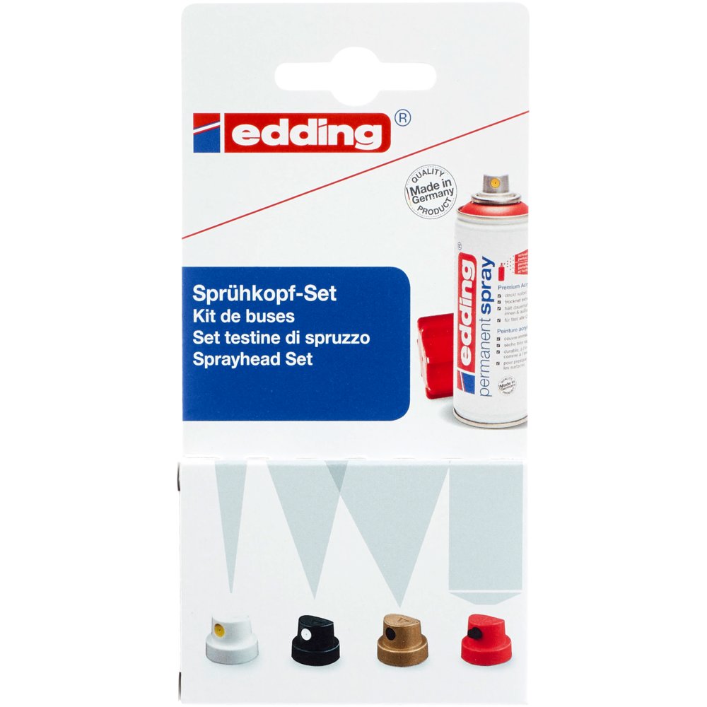 edding 5200 Spray Permanent kit de 6x buses de pilverisation