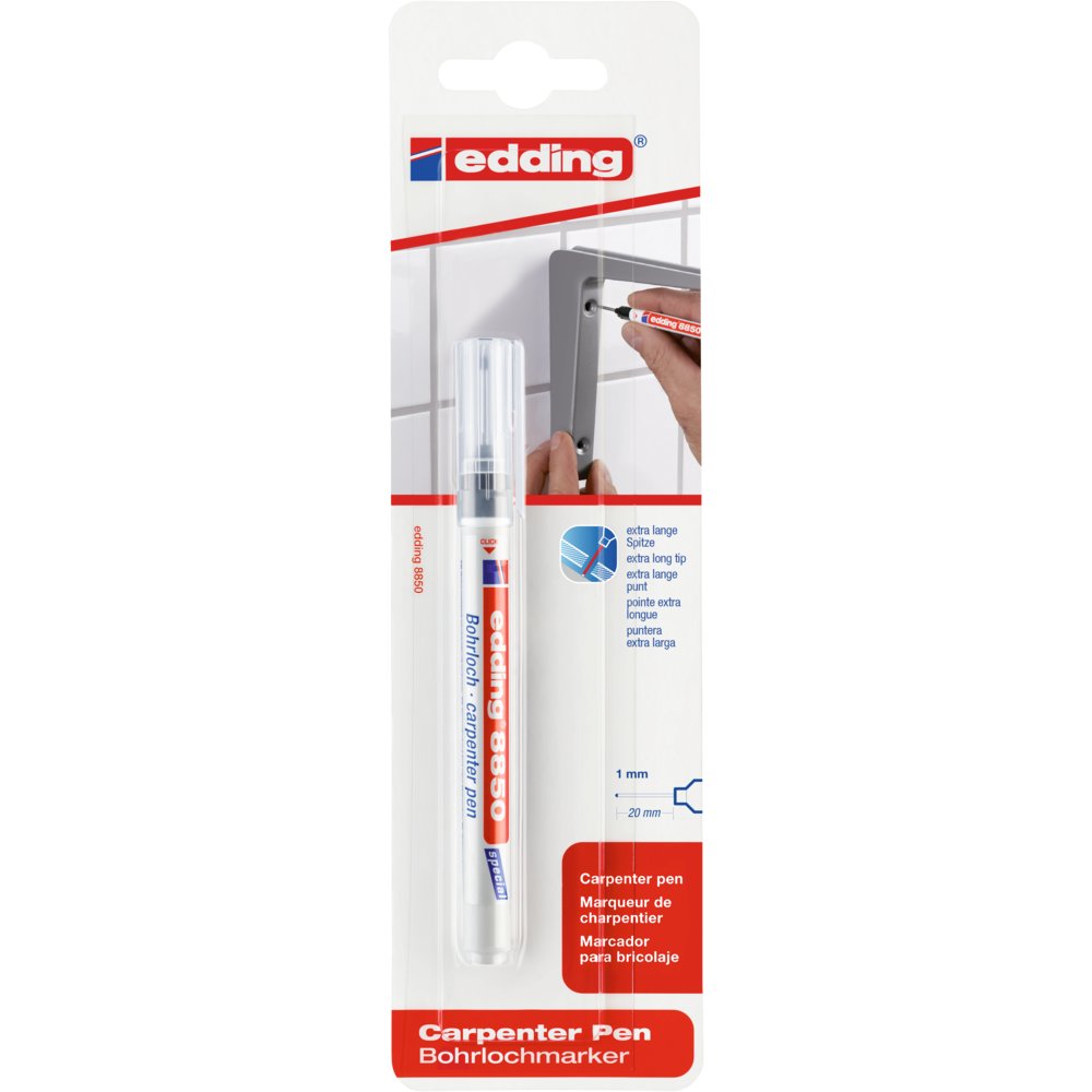 Edding 8850 Marqueur de Précision Blister de 1 Noir