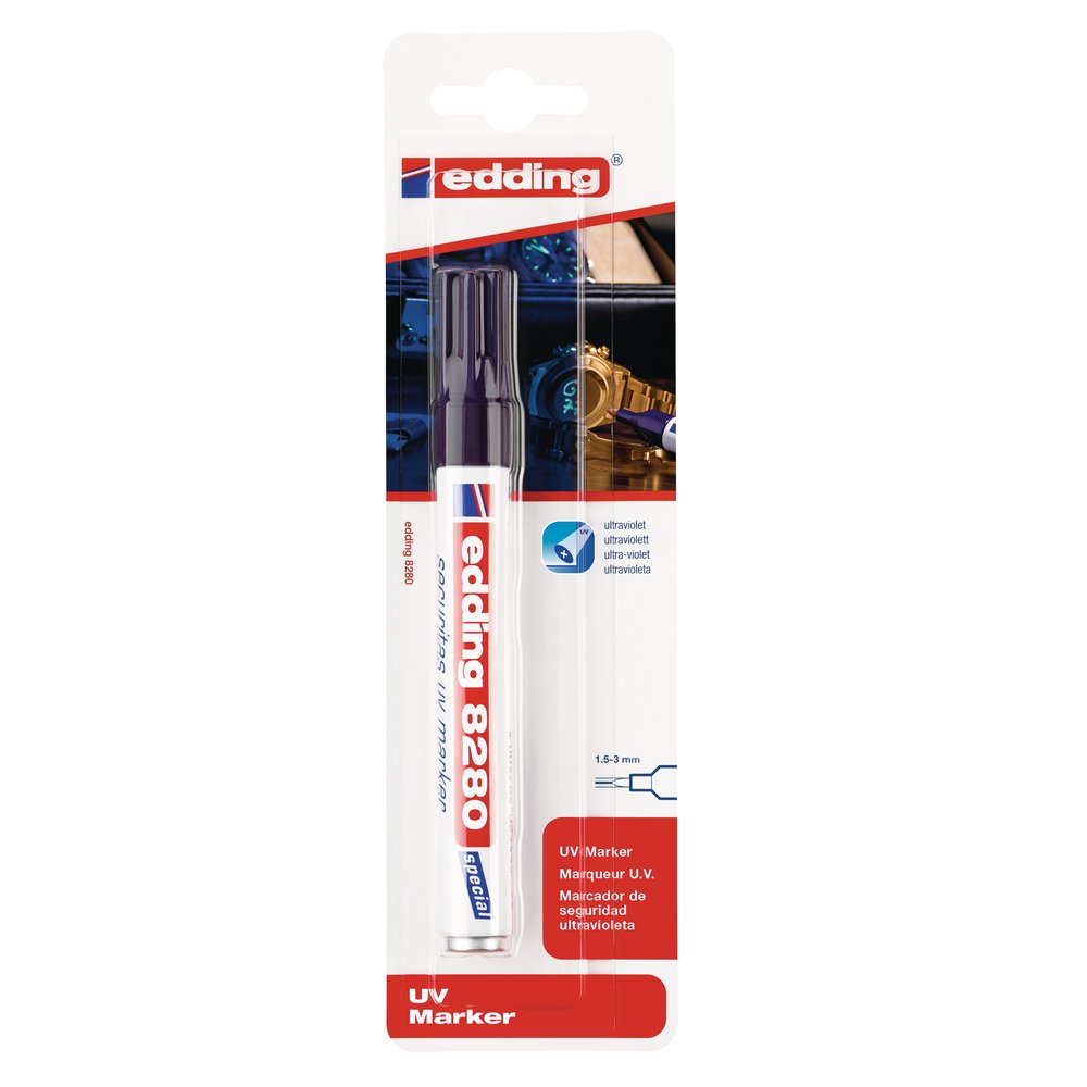 Edding 8280 Securitas Marqueur Uv Blister De 1 Transparent