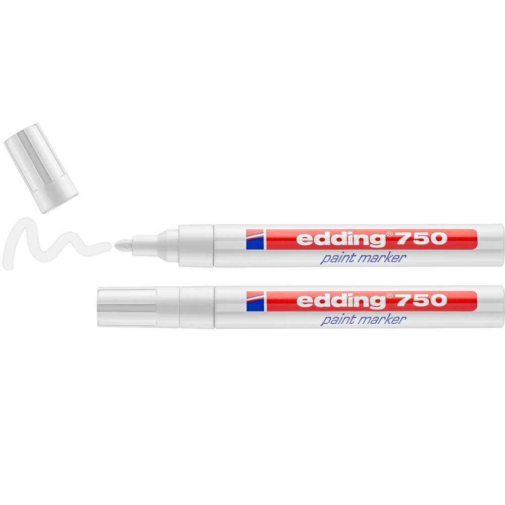 Edding 750 Marqueur Peinture Blister De 2 Blanc
