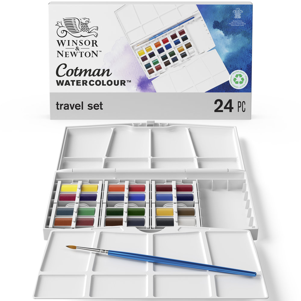 Winsor & Newton Aquarelle Cotman Boite Painting Plus