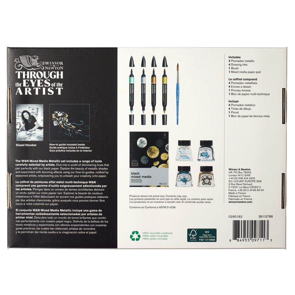 Winsor & Newton Mixed Media Set - Metallique