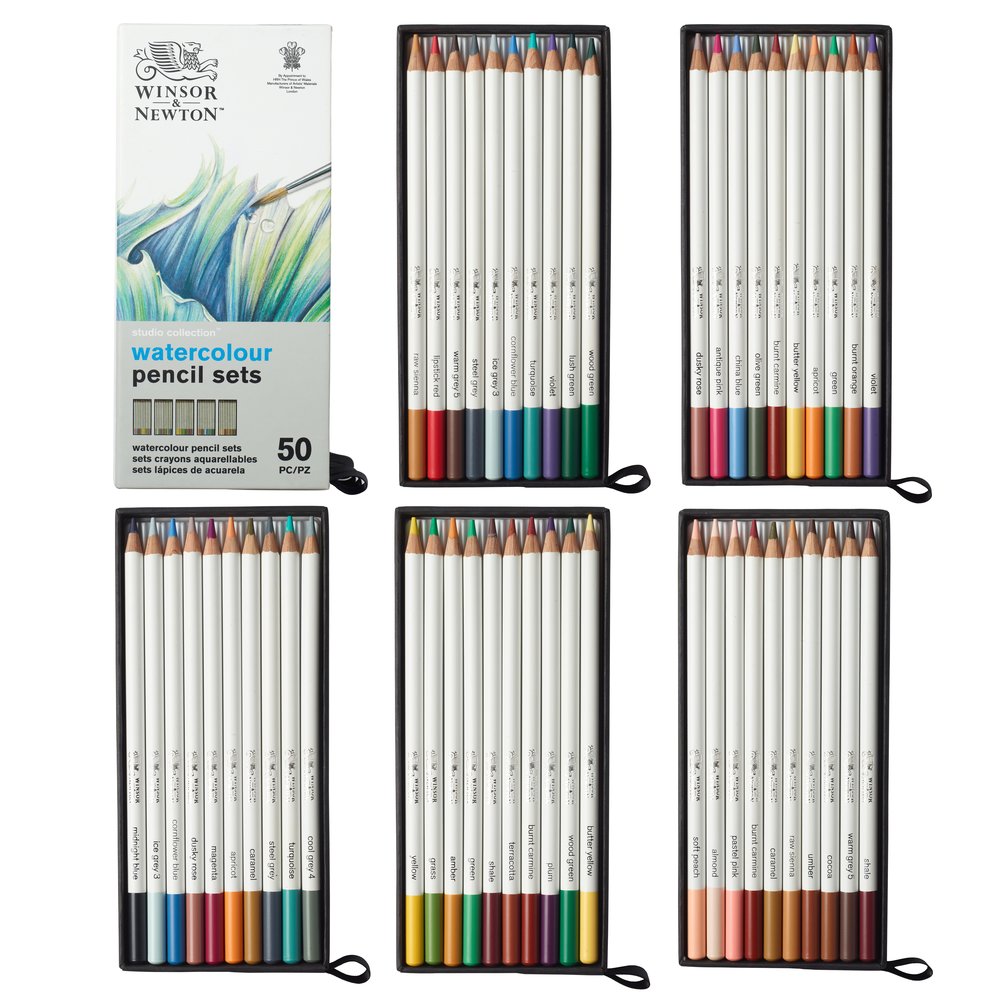 Winsor & Newton Studio Collection - Crayons Aquarellables x50