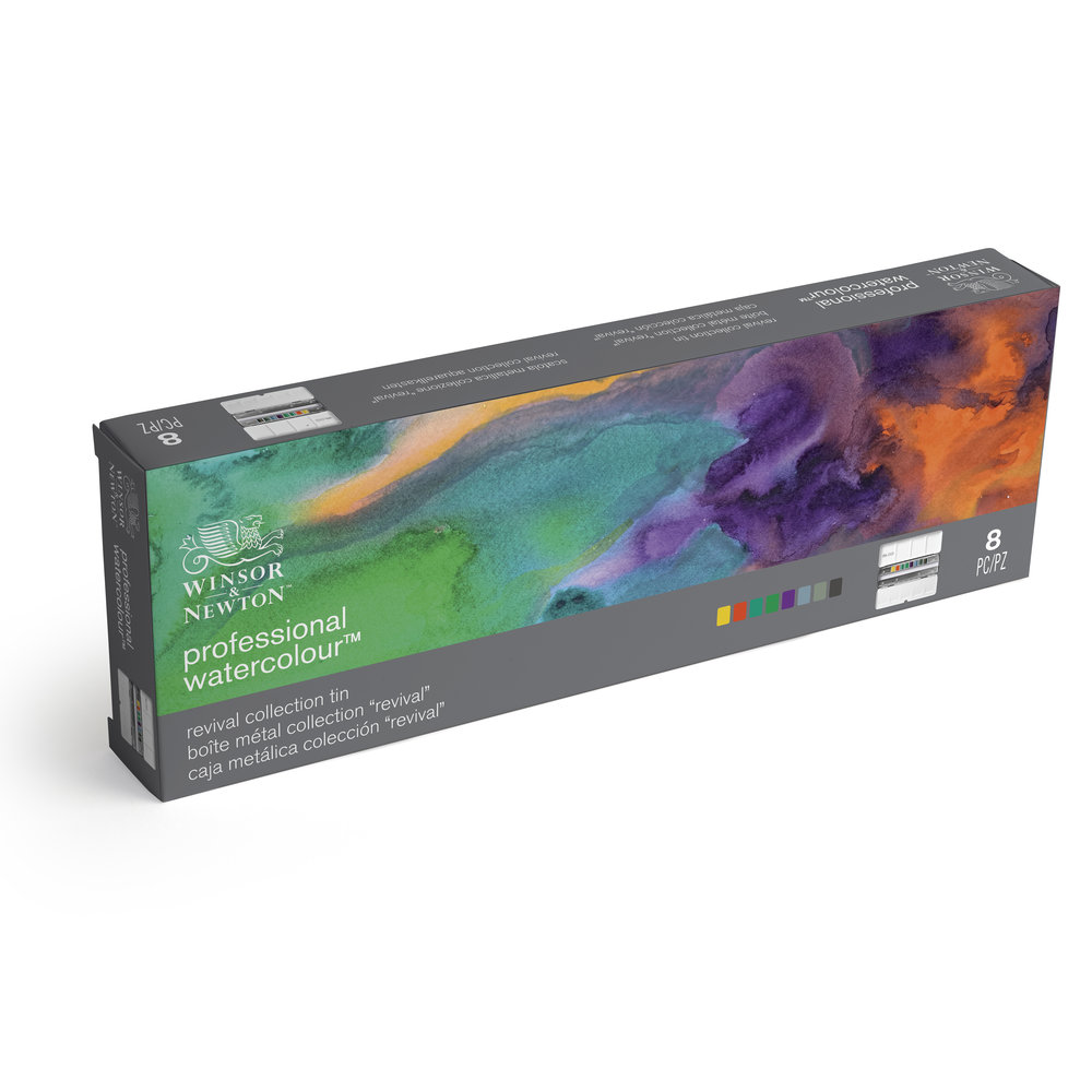 Winsor & Newton Professional Watercolour Collection Revival 8 Half Pan