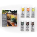 Winsor & Newton Professional Watercolour 6x5ml Tubes Set Terres Riches Row