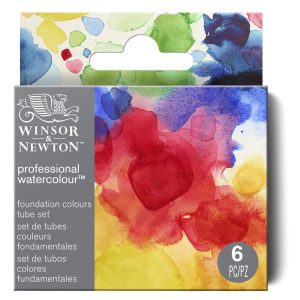 Winsor & Newton Professional Watercolour 6x5ml Tubes Set Fondamentales Row