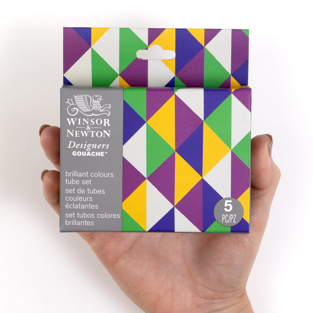 Winsor & Newton Designers Gouache Set 5x14 ml Couleurs Éclatantes