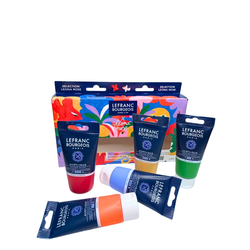 Lefranc Bourgeois Acrylique Fine Set Leona Rose 5x80ml