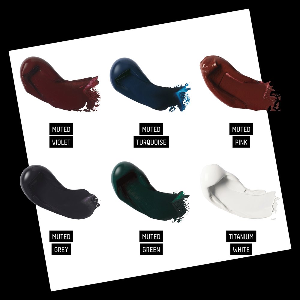 Liquitex Professional Heavy Body Set Collection Couleurs Feutrées + Blanc