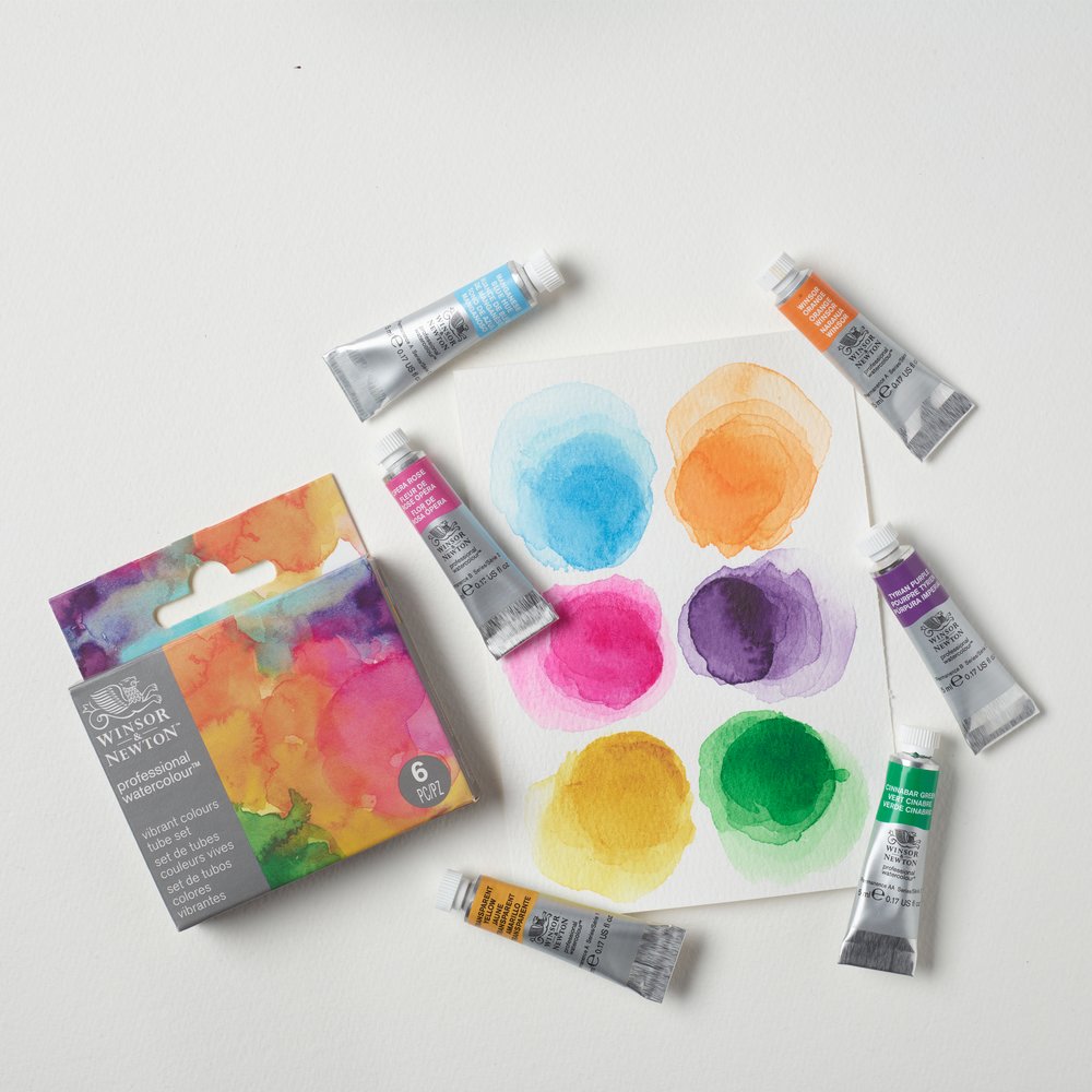 Winsor & Newton Professional Watercolour Set 6x5ml Couleurs Vives