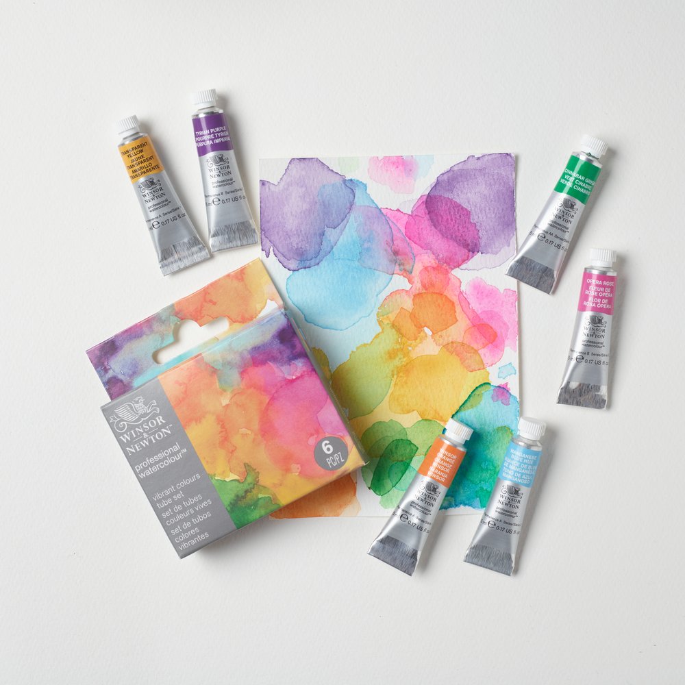 Winsor & Newton Professional Watercolour Set 6x5ml Couleurs Vives