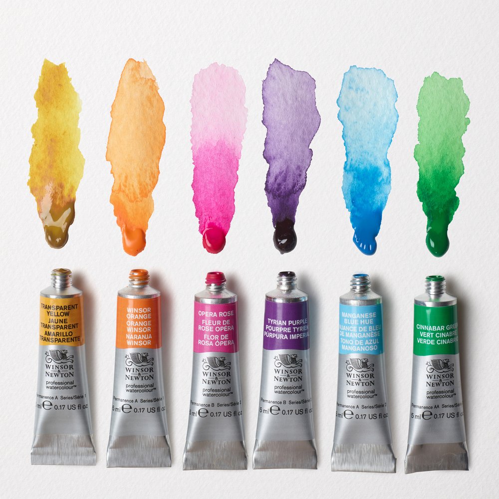 Winsor & Newton Professional Watercolour Set 6x5ml Couleurs Vives