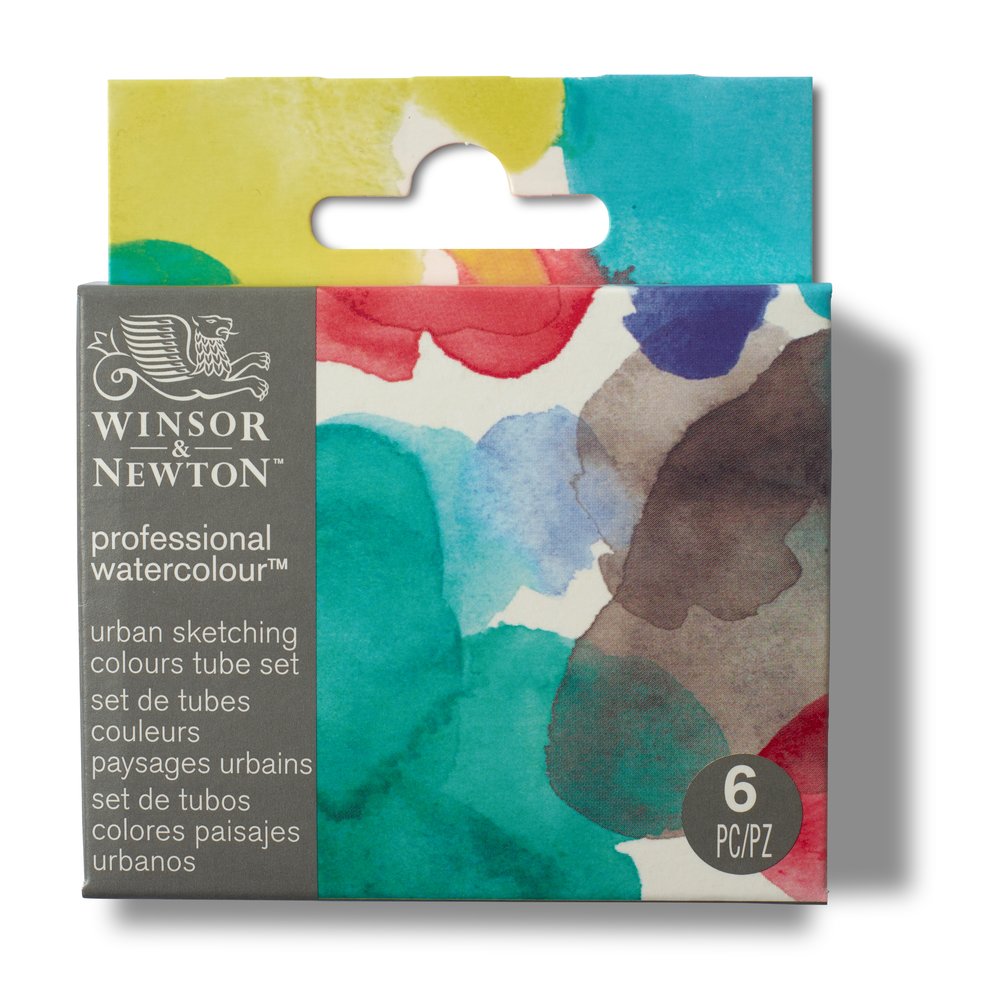 Winsor & Newton Professional Watercolour Set 6x5ml Couleurs Paysages Urbains