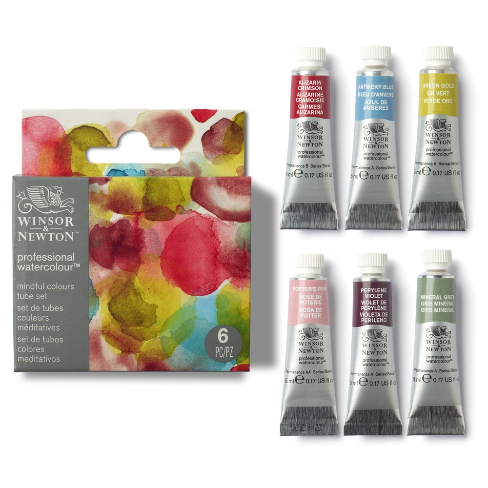 Winsor & Newton Professional Watercolour Set 6x5ml Couleurs Meditatives