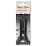 Conté à Paris Blister 2 Carrés Esquisse Noir HB