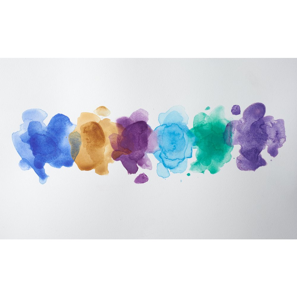 Winsor & Newton Professional Watercolour 6x5ml Tubes Set Granulation Row