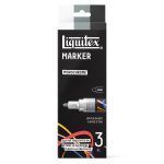 Liquitex Marker 3 x 2 mm - Set Monochrome