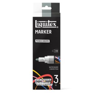 Liquitex Marker 3 x 2 mm - Set Monochrome