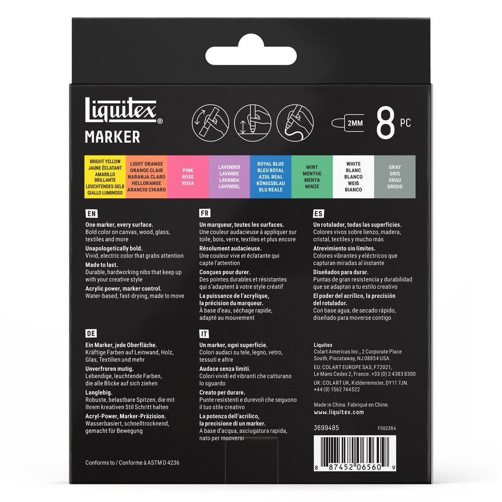 Liquitex Marker 8 x 2 mm - Set Paysage De Rêve