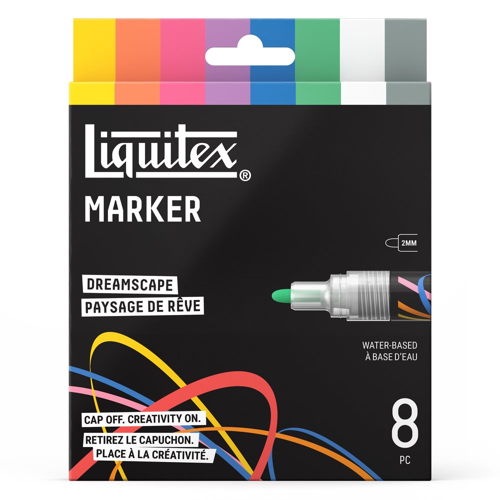 Liquitex Marker 8 x 2 mm - Set Paysage De Rêve